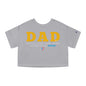 DAD Mi Héroe Yellow Women's Flowy Cropped Tee