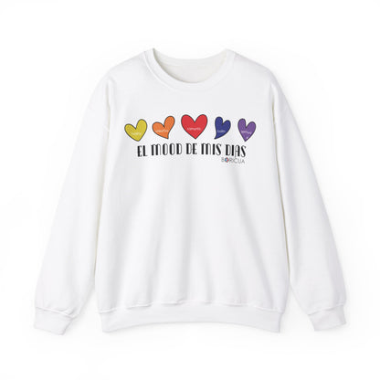 El Mood de mis días Boricua Heavy Blend™ Crewneck Sweaters