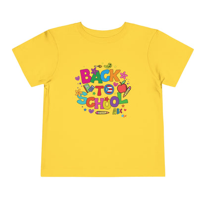 Back To School Boricua Girl Toddler Short Sleeve Tee