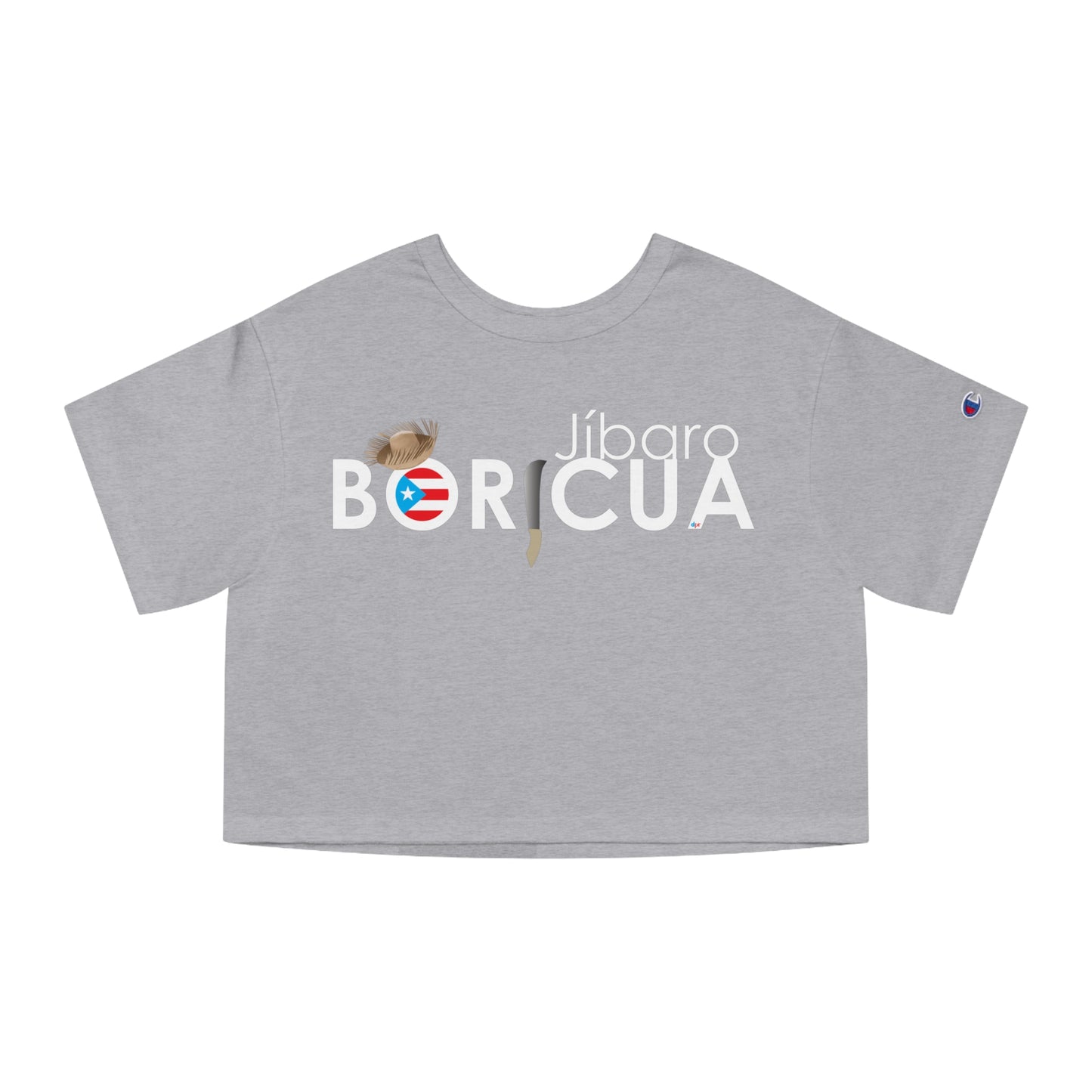 Jíbaro Boricua Flowy Cropped Tee