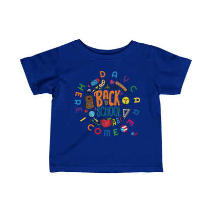 Daycare Here I Come - Back to School Boricua Infant Fine Jersey Tee