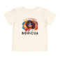 Back to School Boricua Girl Flow Black Toddler Short Sleeve Tee