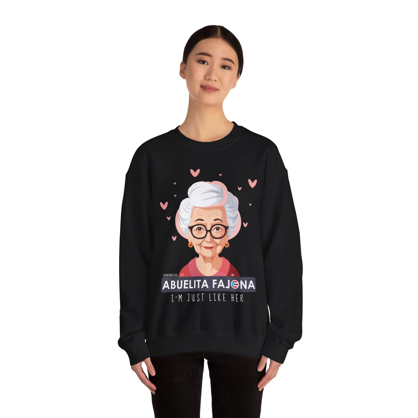 Remembering My Abuela Fajona Heavy Blend™ Crewneck Sweaters