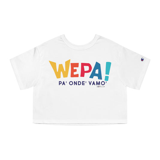 Wepa Boricua Flowy Cropped Tee