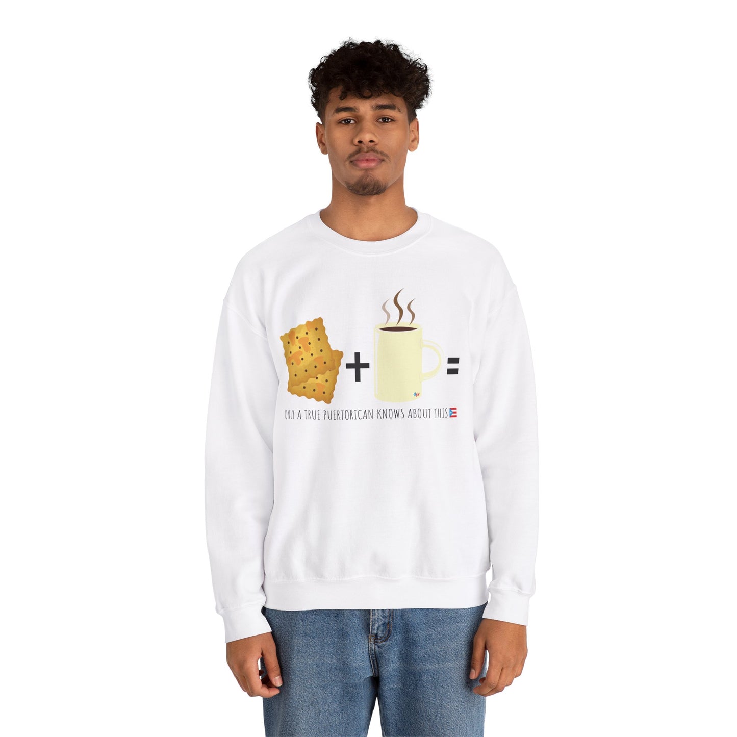 Crackers & Coffee True Puertorican Unisex Heavy Blend™ Crewneck Sweaters
