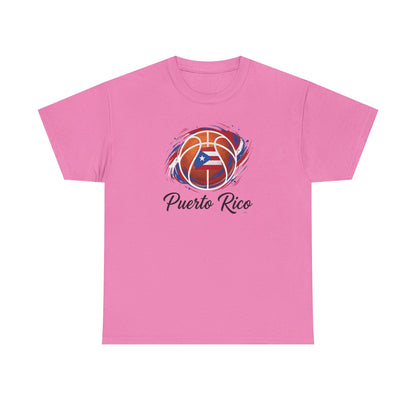 Puerto Rico Basketball Flag | Unisex Heavy Cotton T-Shirt