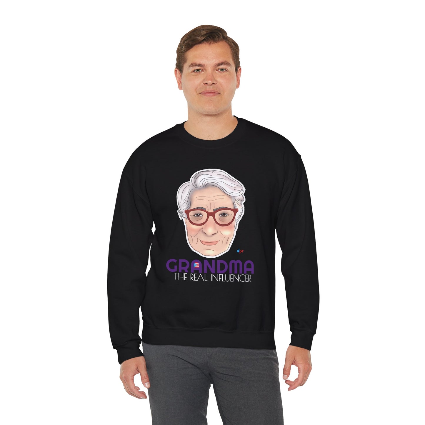 Grandma The real Influencer Heavy Blend™ Crewneck Sweatshirt
