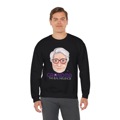 Grandma The real Influencer Heavy Blend™ Crewneck Sweatshirt