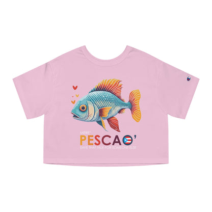 Mere' Pescao Save that Talk Flowy Cropped Tee