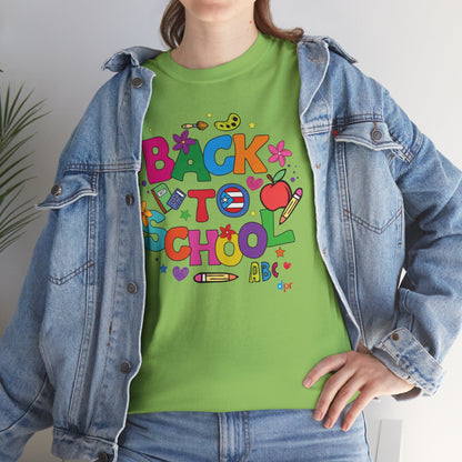 Back to School Boricua Teacher Heavy Cotton Tee