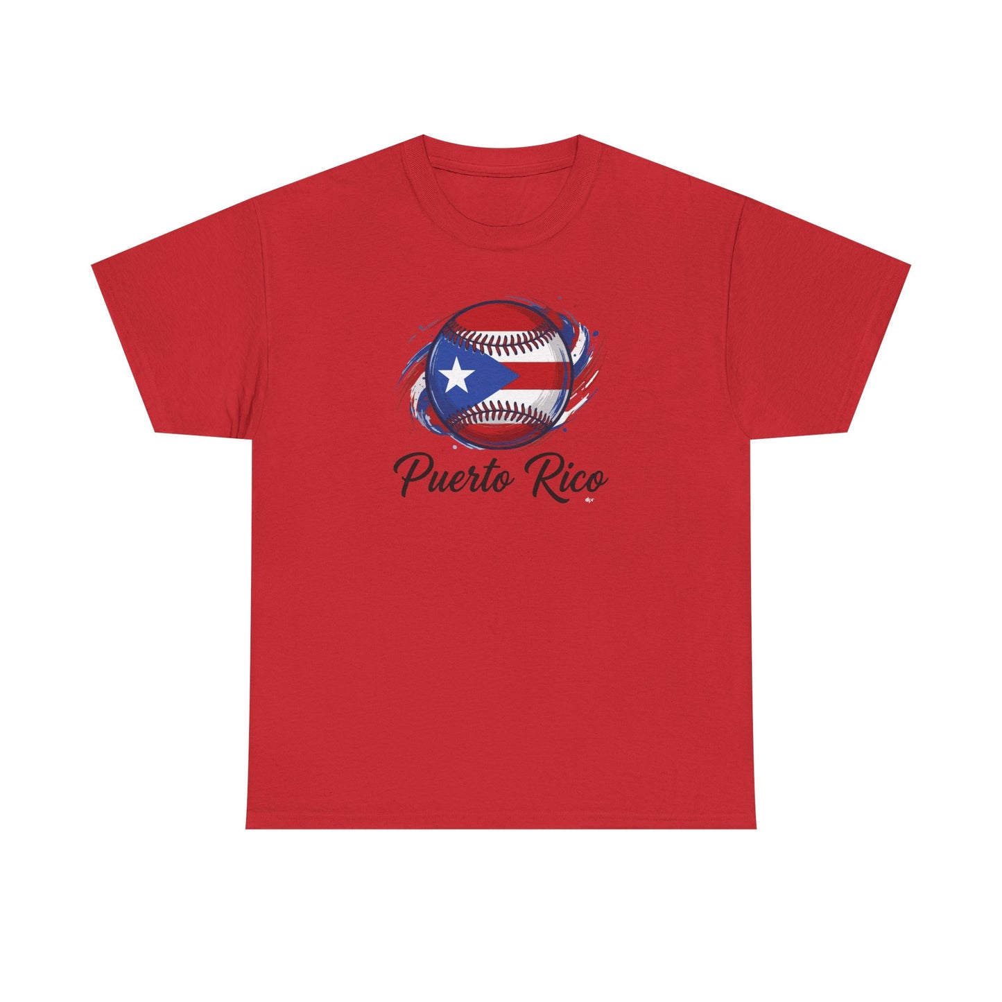 Puerto Rico Baseball Flag | Unisex Heavy Cotton T-Shirt