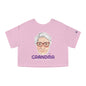 Abuela Boricua Always Here Never Left Women's Flowy Cropped Tee