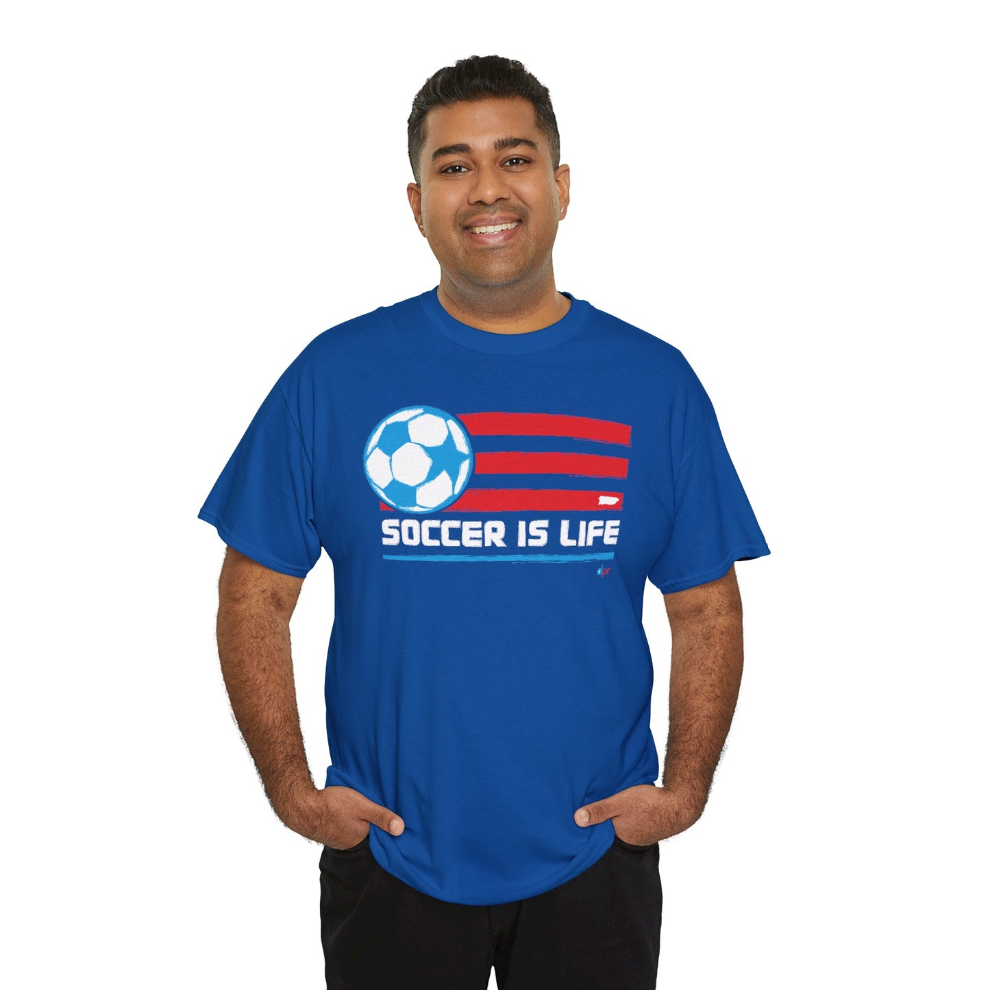 Soccer is Life Colors Unisex Heavy Cotton Tee