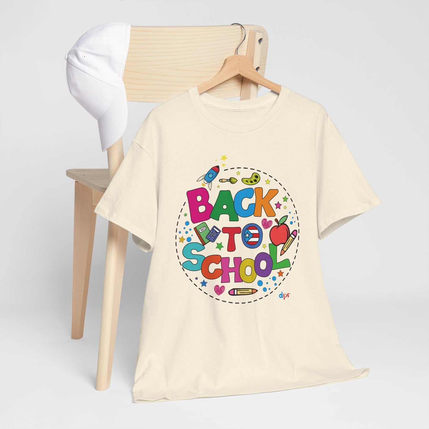 Back to School Boricua Student Heavy Cotton Tee