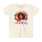 Back to School Boricua Girl Flow Youth Short Sleeve Tee