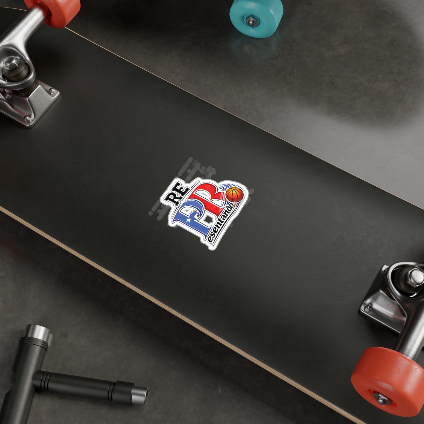 Puerto Rico Basketball REPresentando Waterproof Kiss-Cut Vinyl Decal