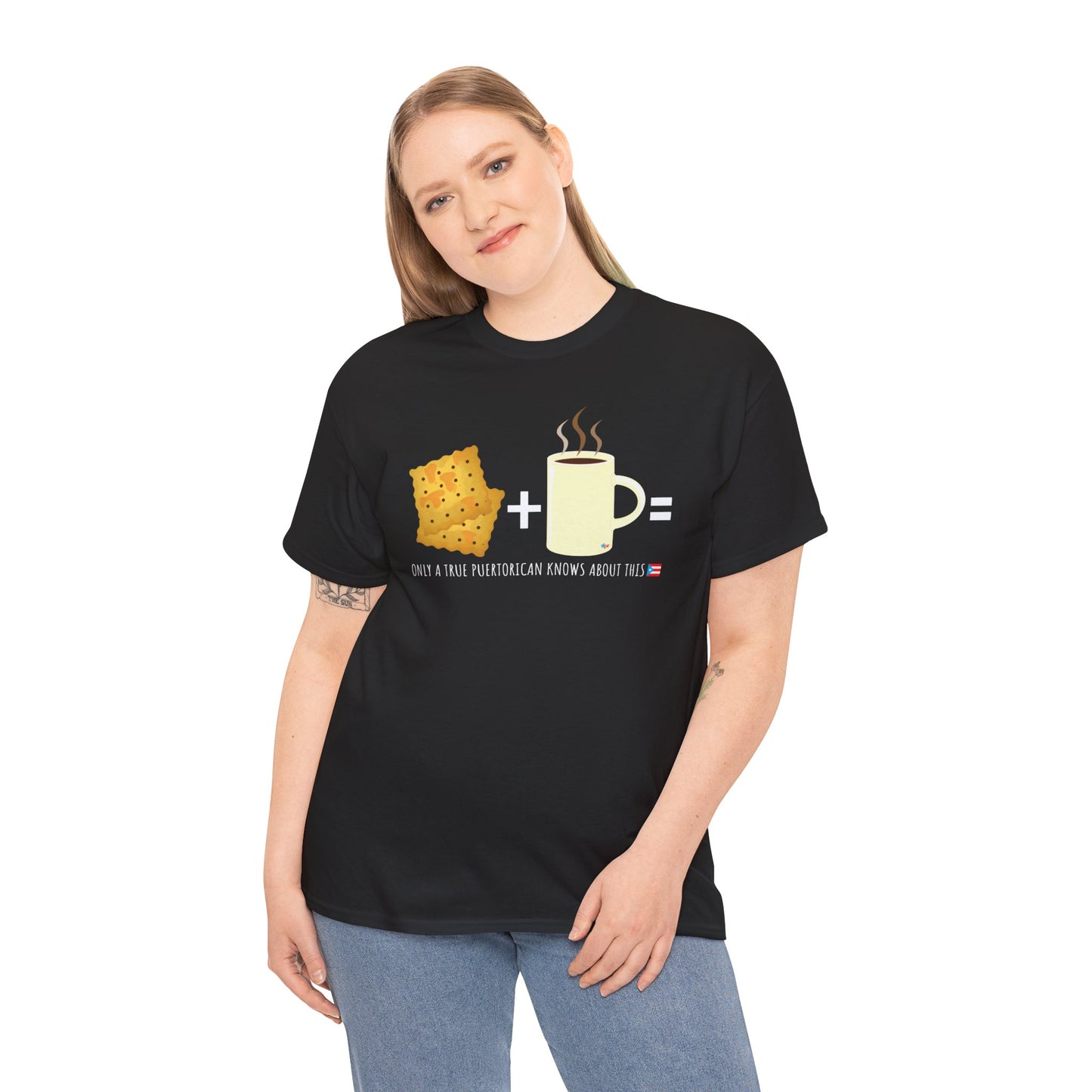 Crackers & Coffee True Puertorican Unisex Heavy Cotton Tee