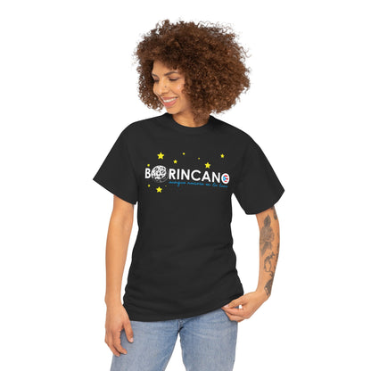 BORINCANO aunque naciera en la luna STARS Unisex Heavy Cotton Tee