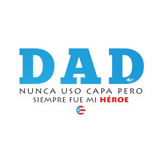 Dad Mi Héroe Blue Kiss-Cut Vinyl Decals