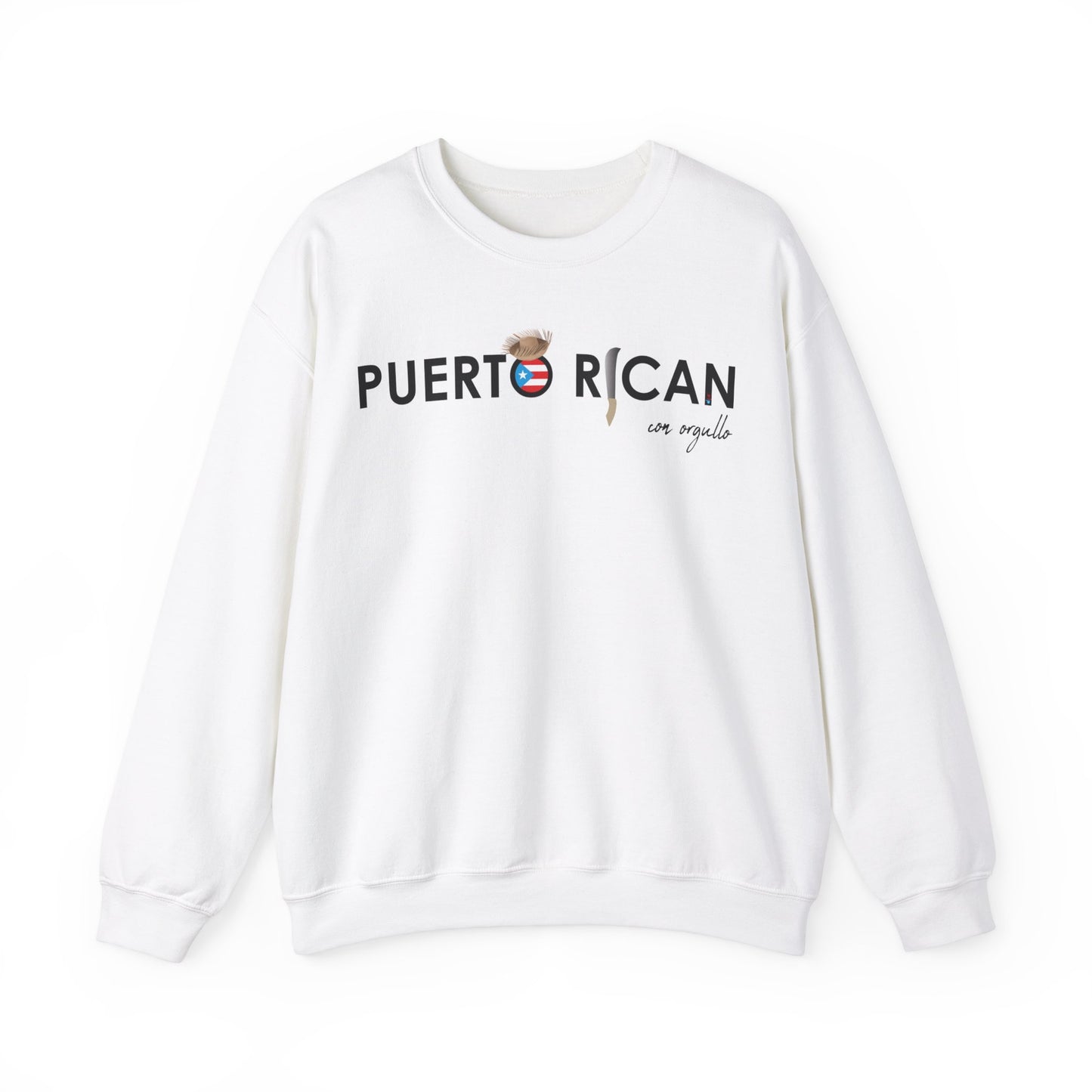 Puerto Rican con orgullo Unisex Heavy Blend™ Crewneck Sweaters