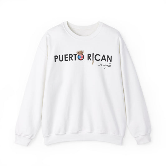 Puerto Rican con orgullo Unisex Heavy Blend™ Crewneck Sweaters