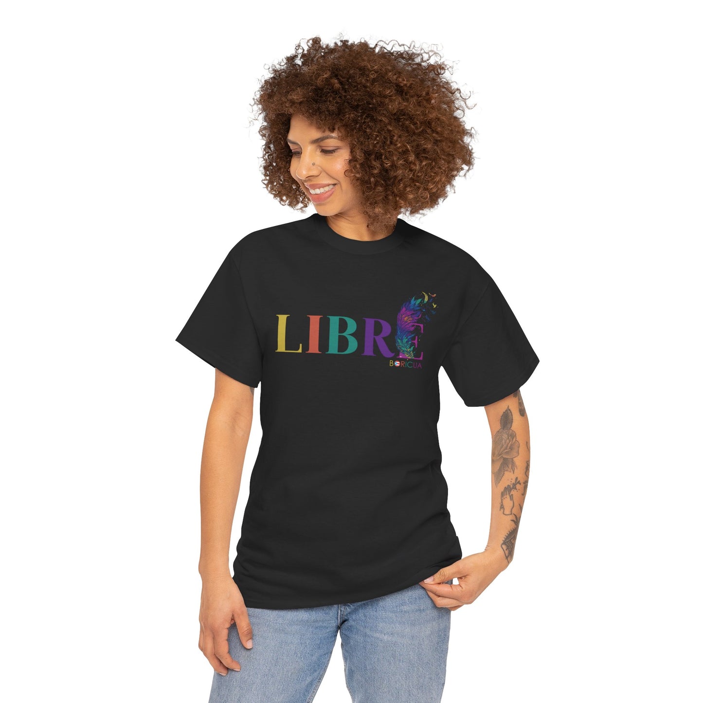 LIBRE BORICUA Unisex Heavy Cotton Tee
