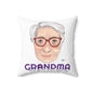 Grandma The Real Influencer Spun Polyester Square Pillow