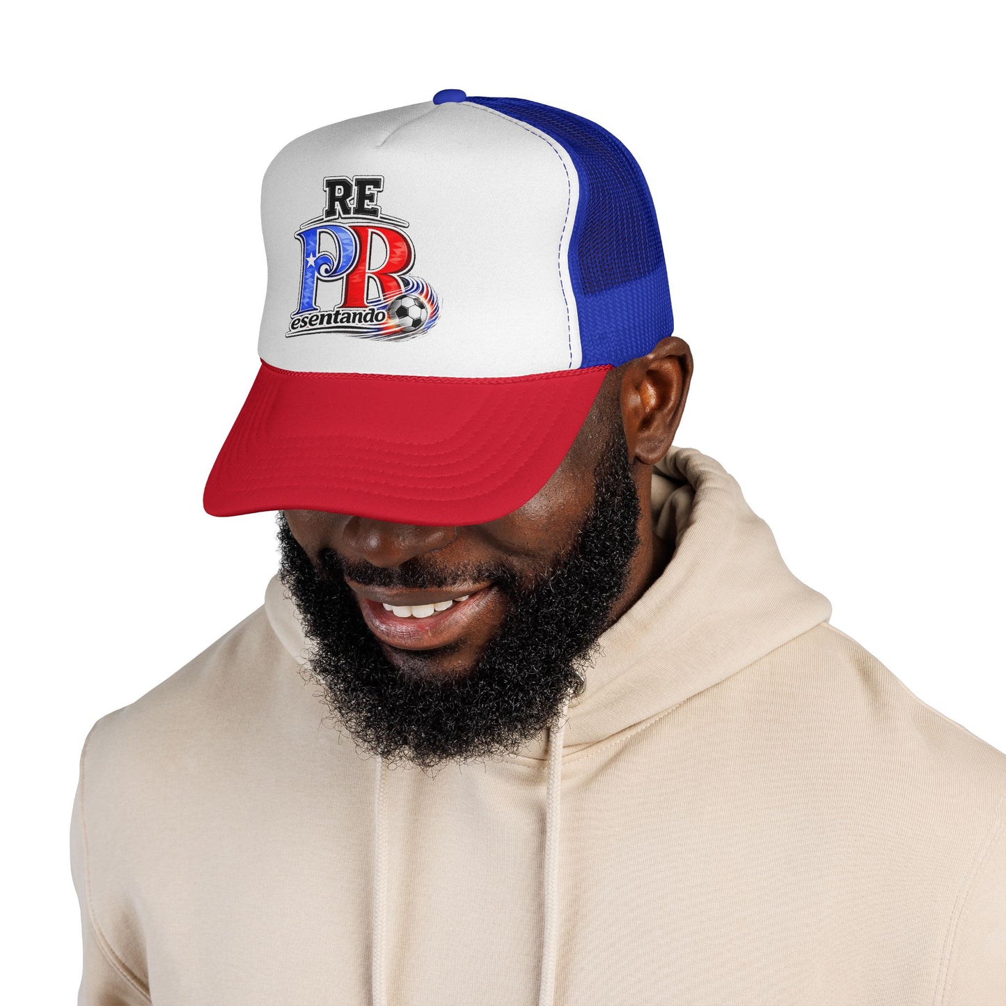 Puerto Rico Fire Soccer ball REPresentando Trucker Caps FREE SHIPPING