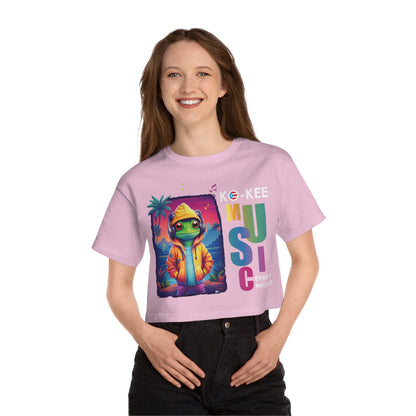 Coqui I Play Music Every Night Flowy Cropped Tee