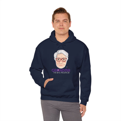 Grandma The Real Influencer Unisex Heavy Blend™ Boricua-Style Hoodies