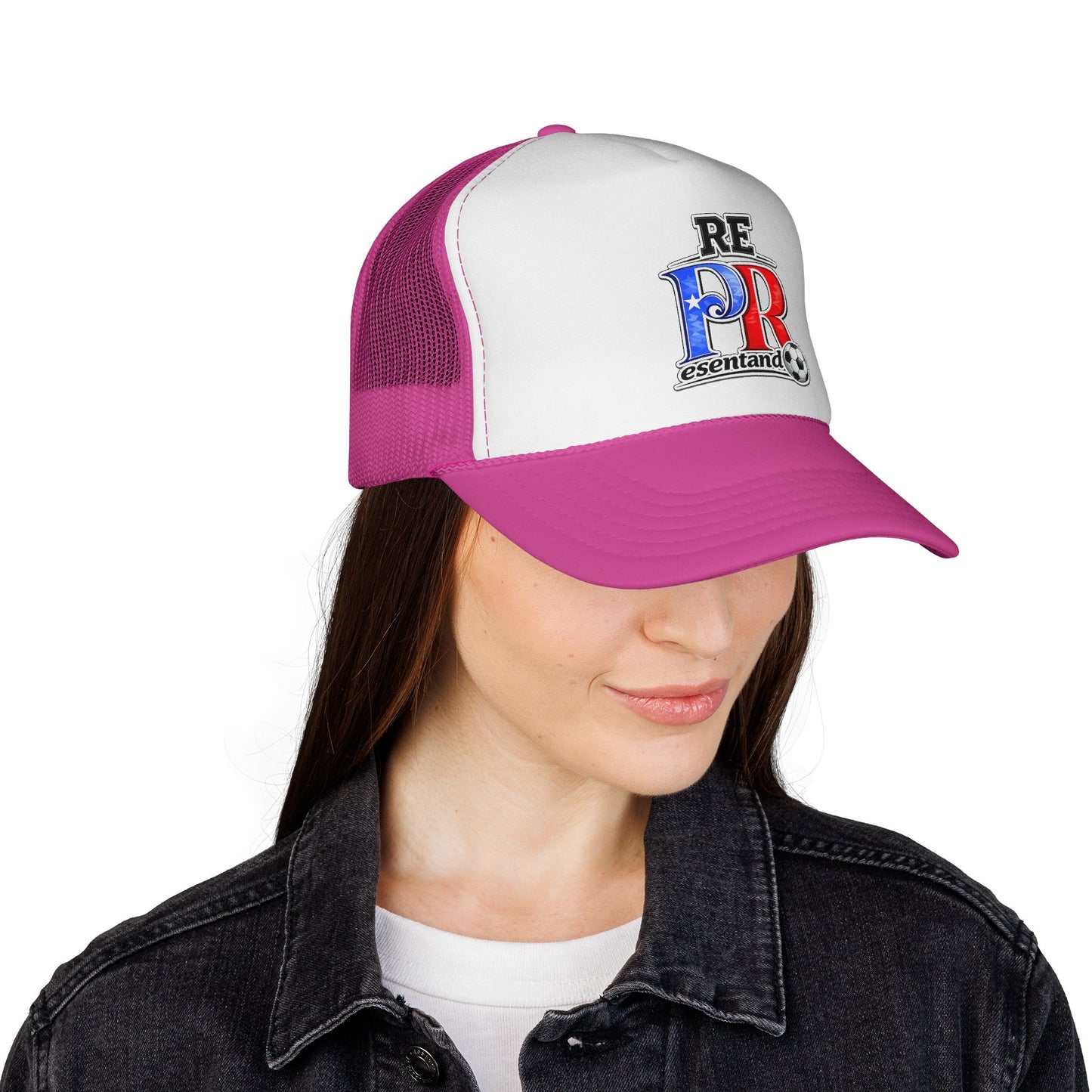 Puerto Rico Soccer ball REPresentando Trucker Caps FREE SHIPPING