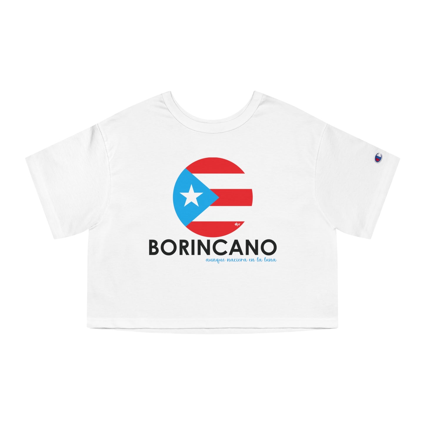 BORINCANO BANDERA Flowy Cropped Tee
