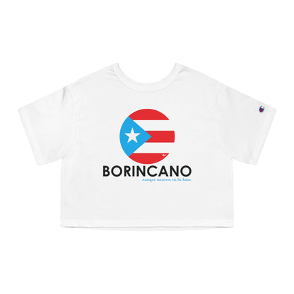 BORINCANO BANDERA Flowy Cropped Tee