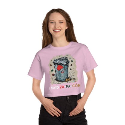 I Saids Zafacón Women's Flowy Cropped Tee