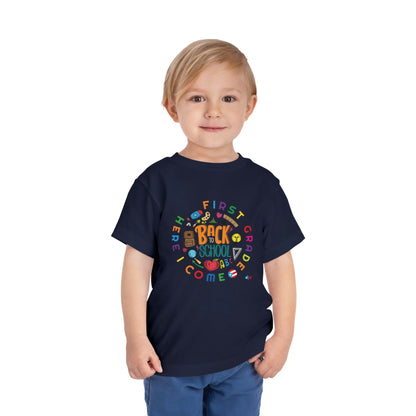First Grade Here I Come - Back to School Boricua Toddler Short Sleeve Tee