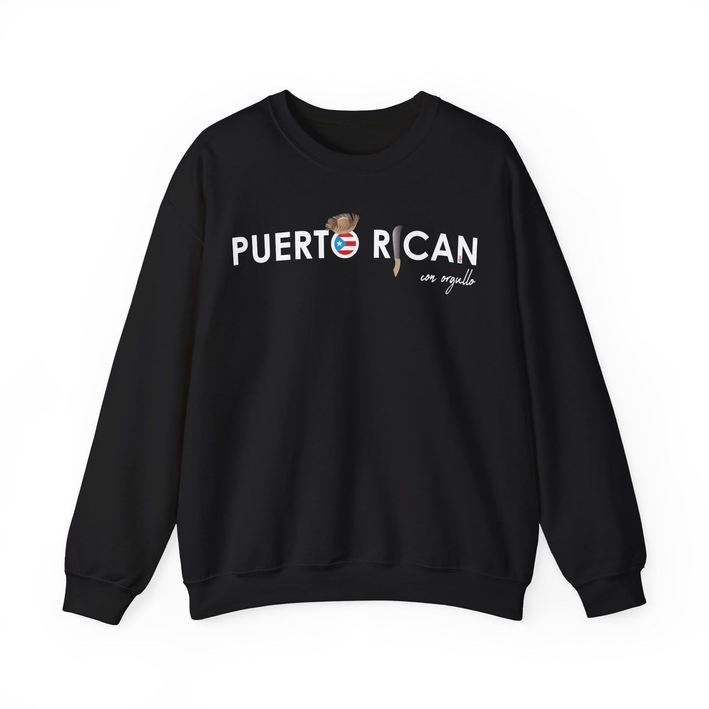 Puerto Rican con orgullo Unisex Heavy Blend™ Crewneck Sweaters