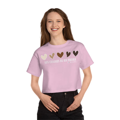 MELANINA BORINQUEN  Flowy Cropped Tee