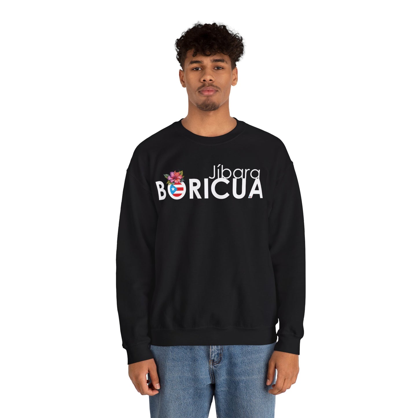 Jíbara Boricua Unisex Heavy Blend™ Crewneck Sweaters
