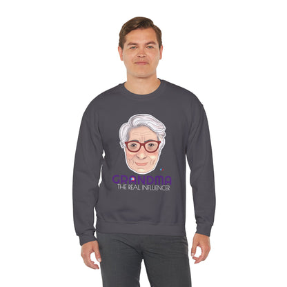 Grandma The real Influencer Heavy Blend™ Crewneck Sweatshirt