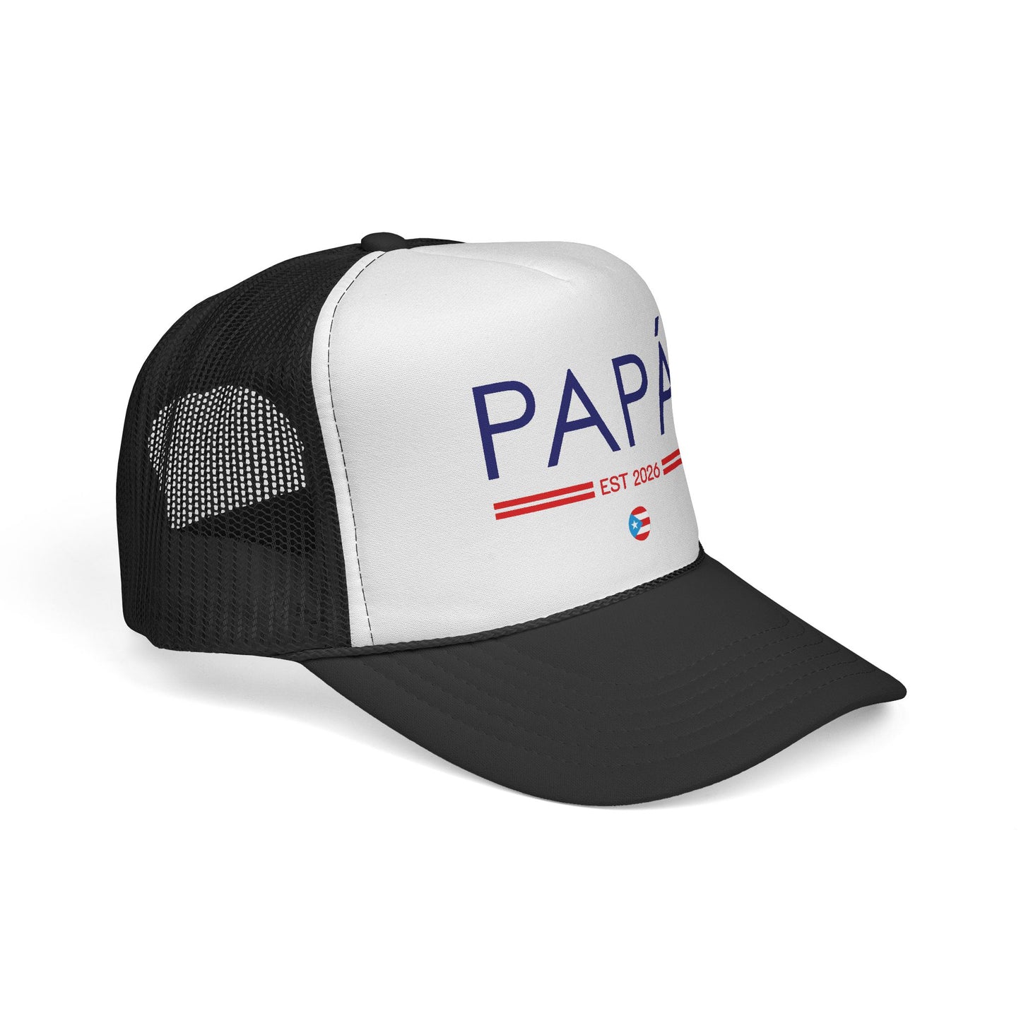 Copy of Papá Established 2026 Puerto Rican Pride Trucker Caps FREE SHIPPING