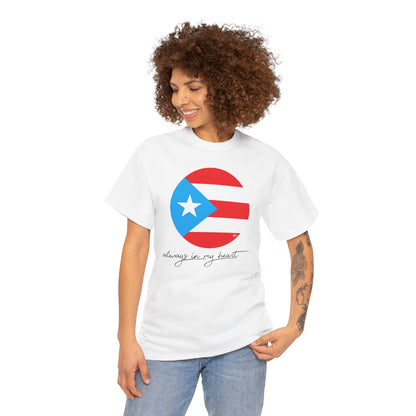 Puerto Rico Always in my Heart Unisex Heavy Cotton Tee