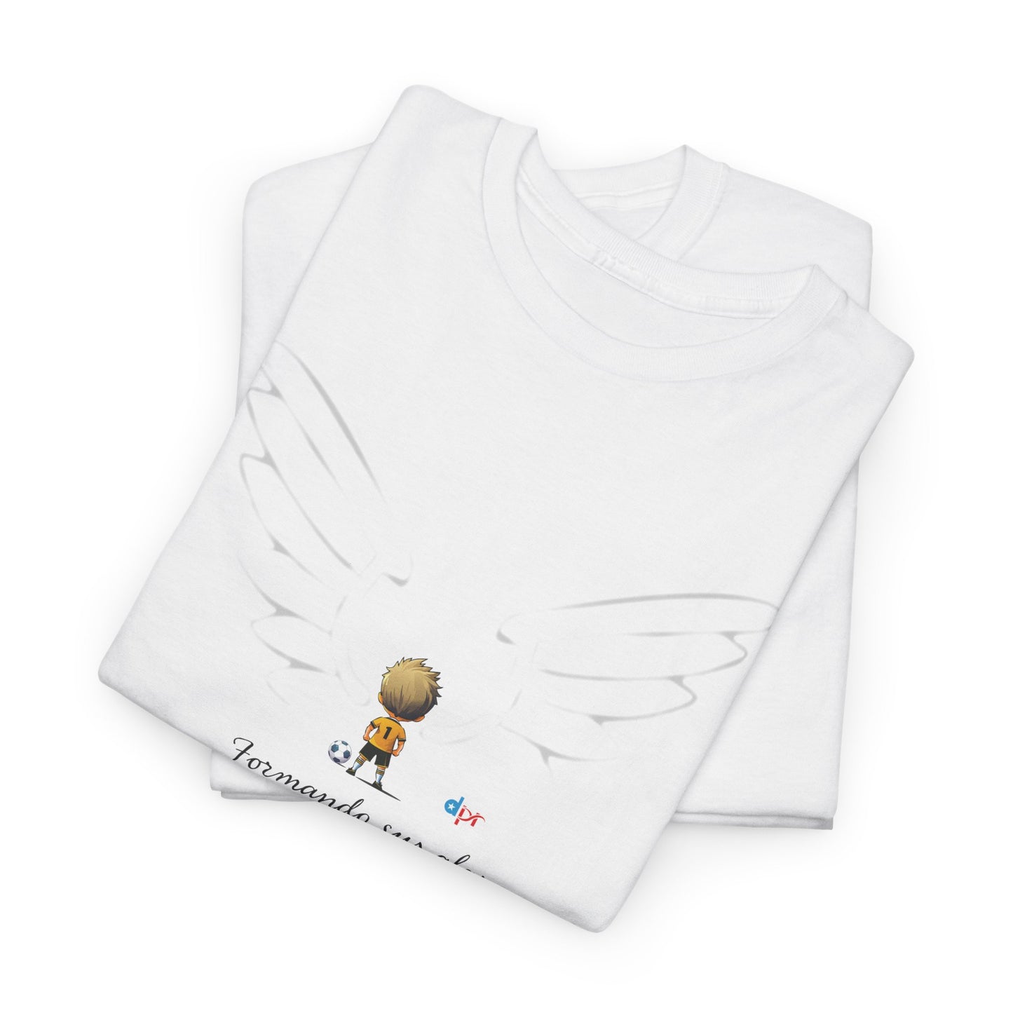 "Formando sus Alas" Soccer Player Unisex Heavy Cotton Tee
