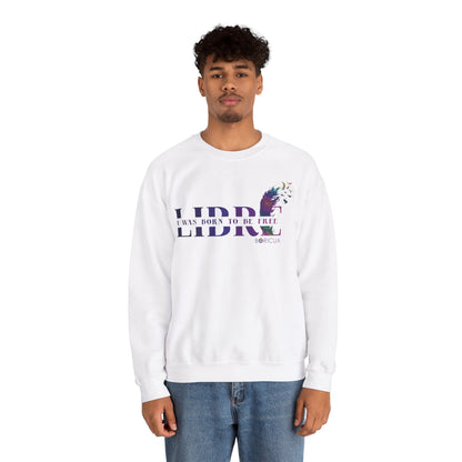 LIBRE Born to be FREE Unisex Heavy Blend™ Crewneck Sweaters