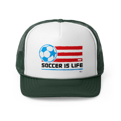 Soccer is Life Puerto Rican Pride Trucker Caps FREE SHIPPING