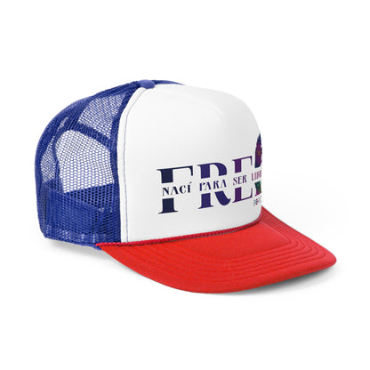 Free Nací para ser Libre Puerto Rican Pride Trucker Caps FREE SHIPPING