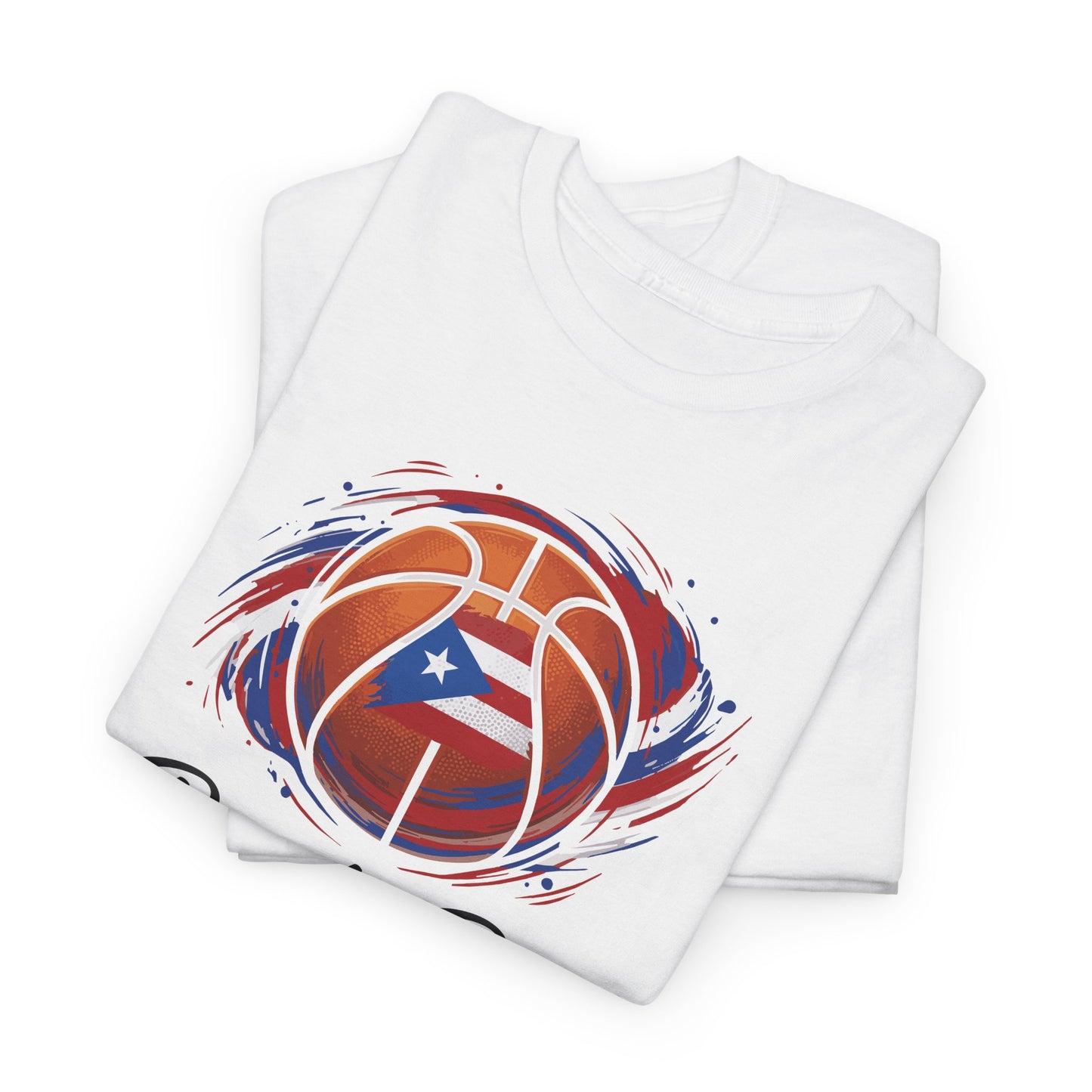 Puerto Rico Basketball Flag | Unisex Heavy Cotton T-Shirt