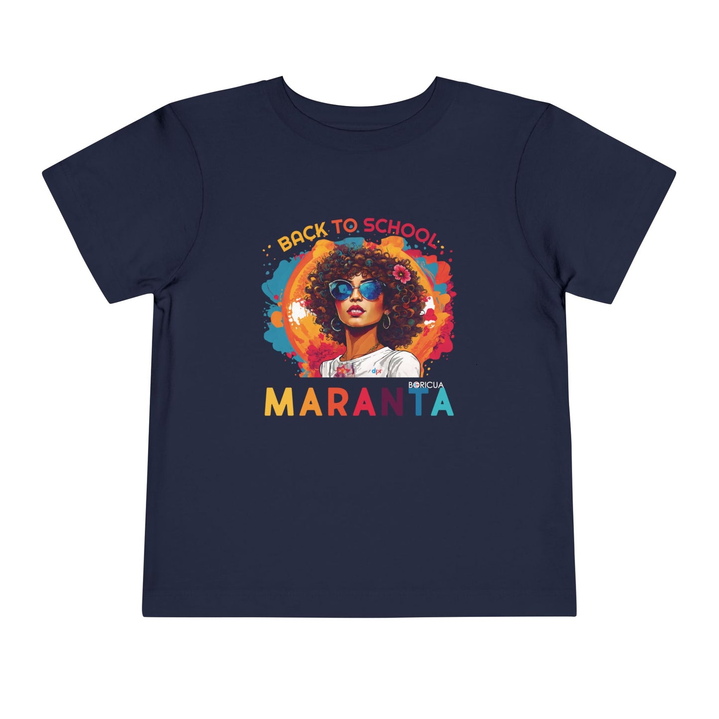 Back to School Maranta Boricua Toddler Short Sleeve Tee