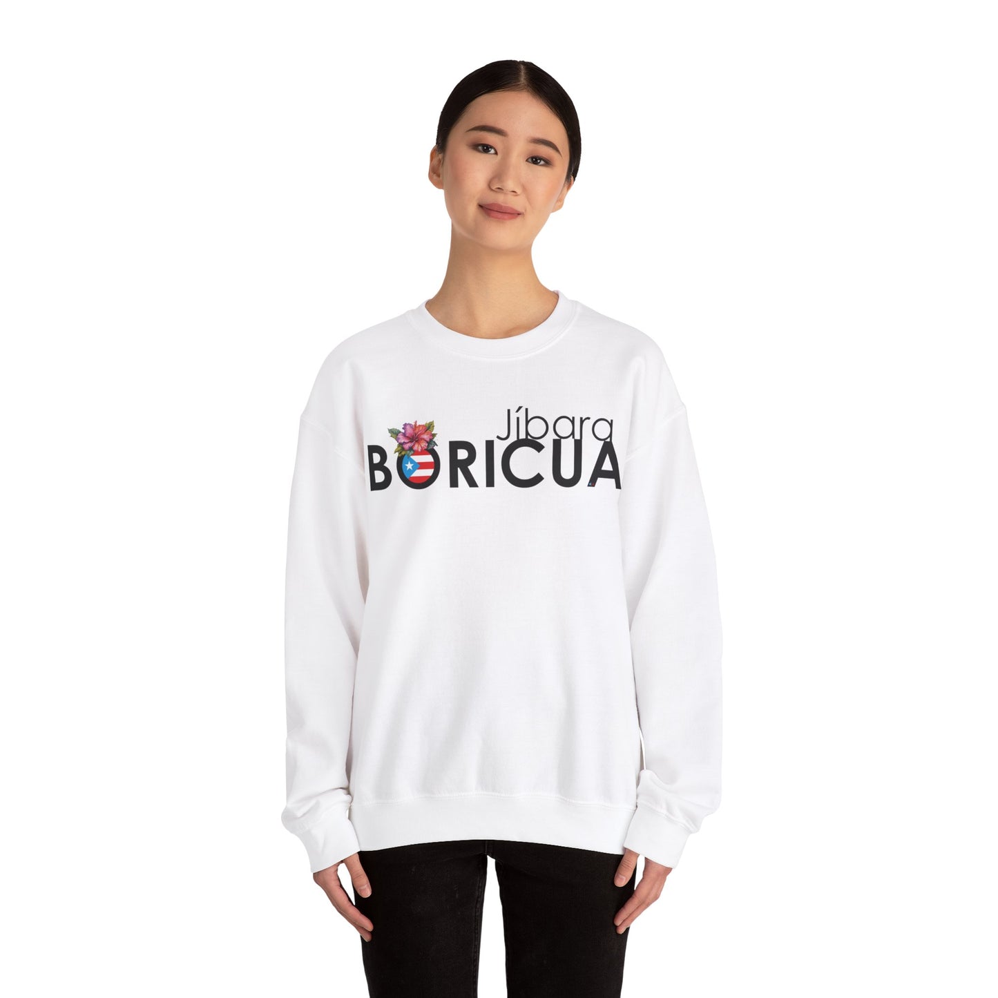 Jíbara Boricua Unisex Heavy Blend™ Crewneck Sweaters