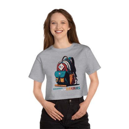 Backpack full of Dreams Flowy Cropped Tee