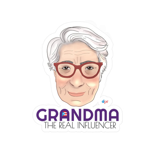 Grandma The Real Influencer Kiss-Cut Vinyl Decals
